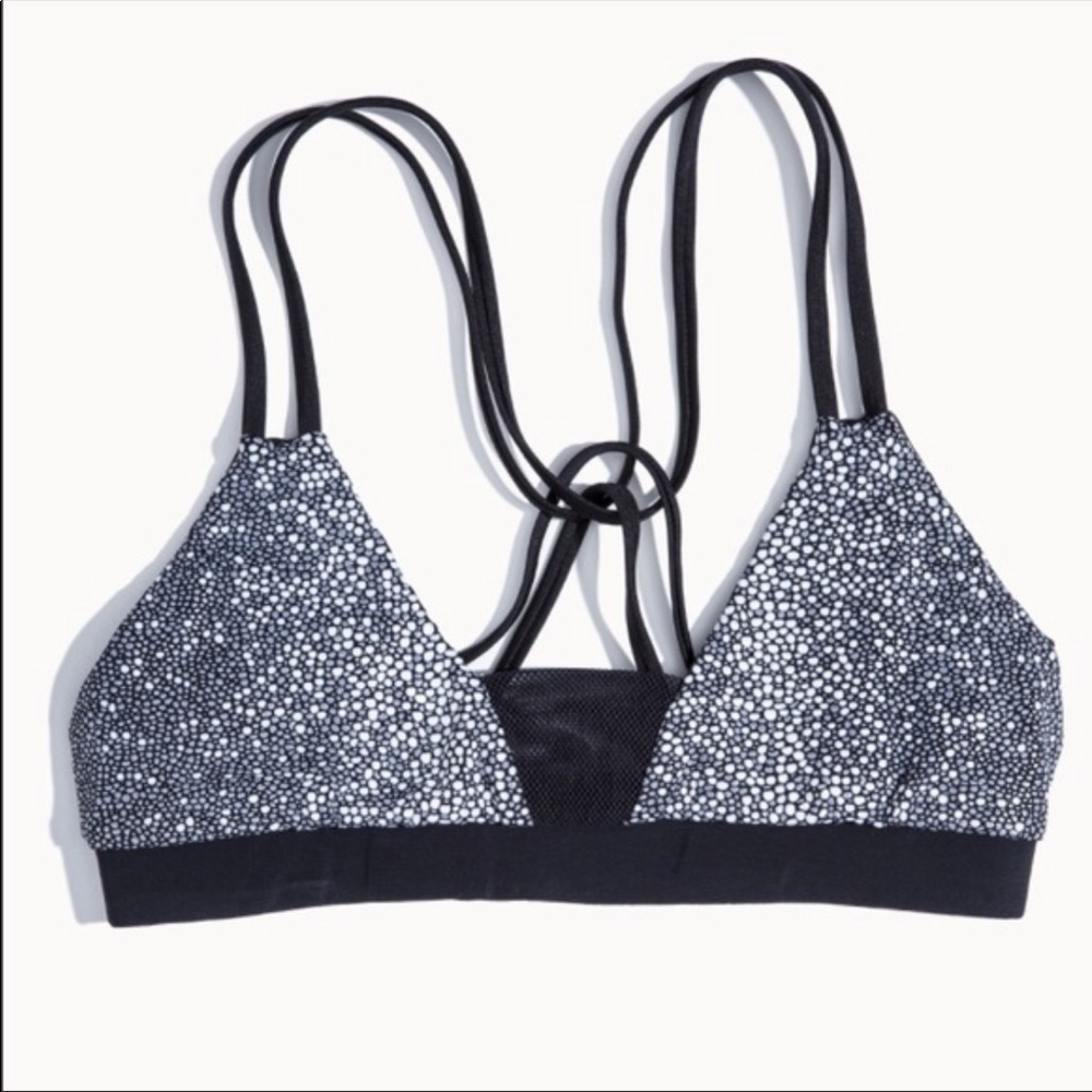 Blue Life Criss Cross Mesh Sports Bra